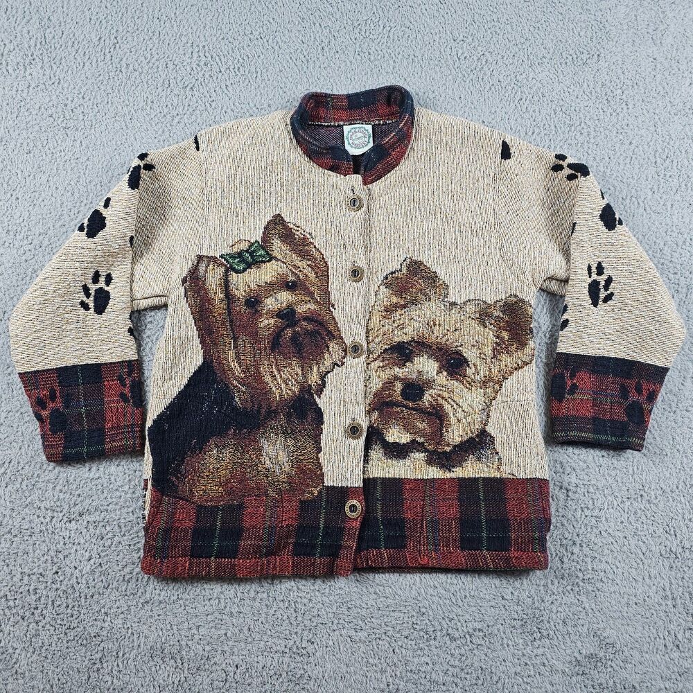 Sugar Street Weavers Jacket Adult Medium Yorkshire Terriers Yorkie Dog Tapestry
